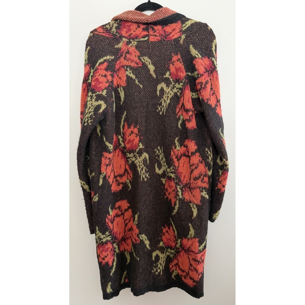 Free People Flower Power Boho Cardigan Sweater Women's Size Medium - Picture 2 of 13
